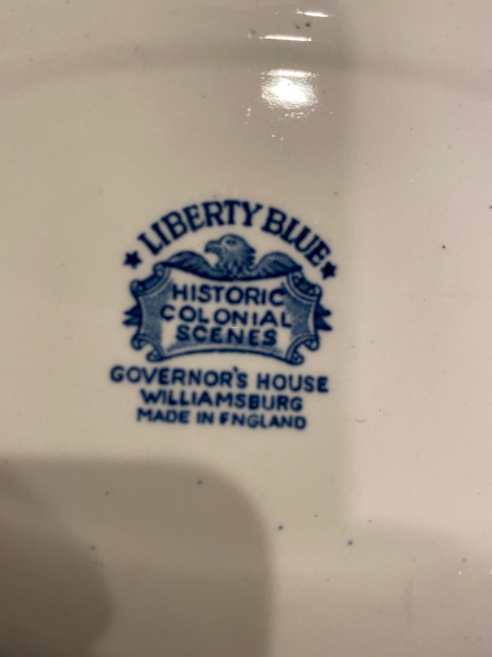 Blue and White Scenic Oval Serving Platter - Home Dining - Picture 2 of 2